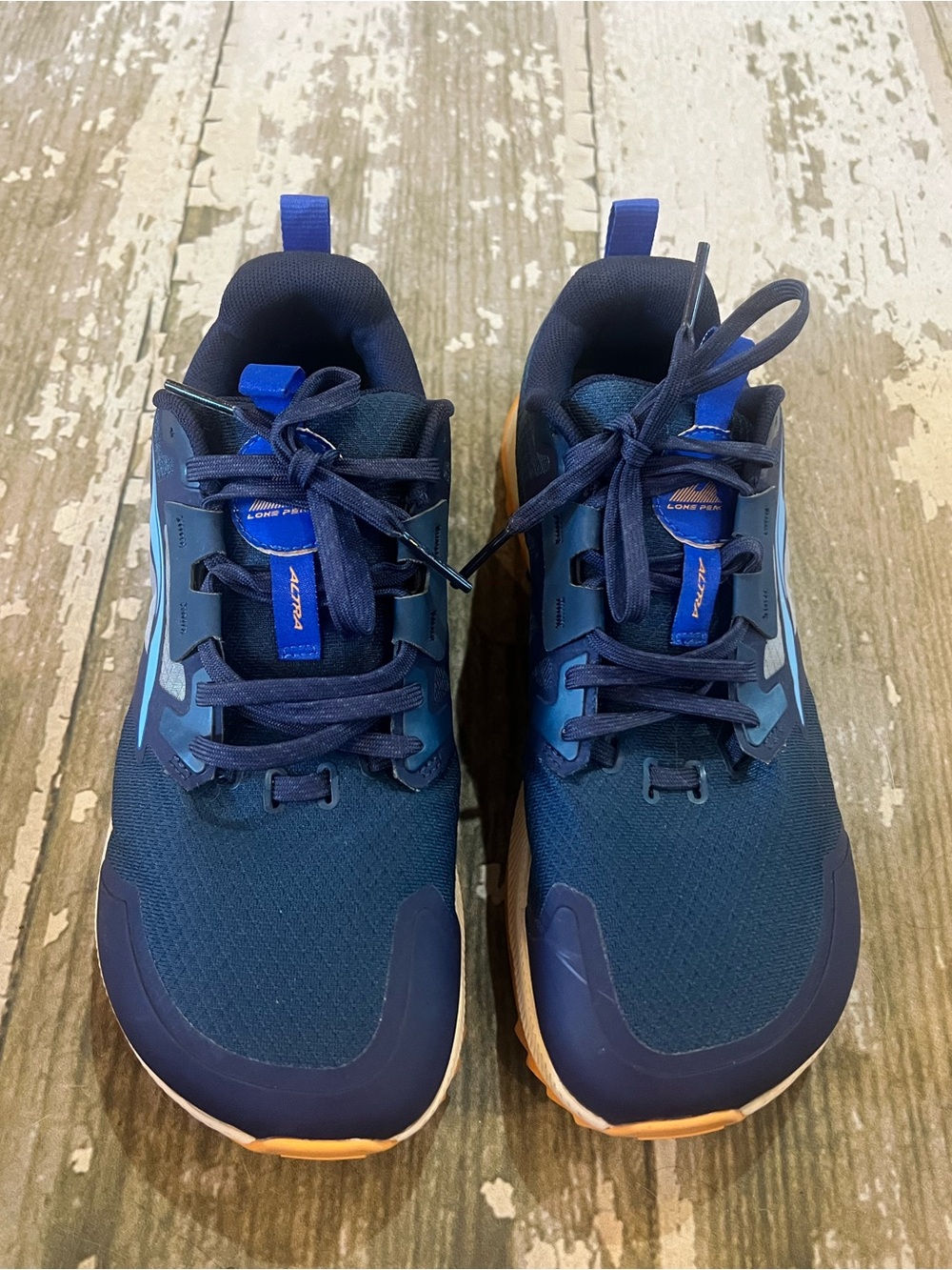 ALTRA Mens Lone Peak 7 Trail Running Shoes Navy Blue Size US 7 EUR 40